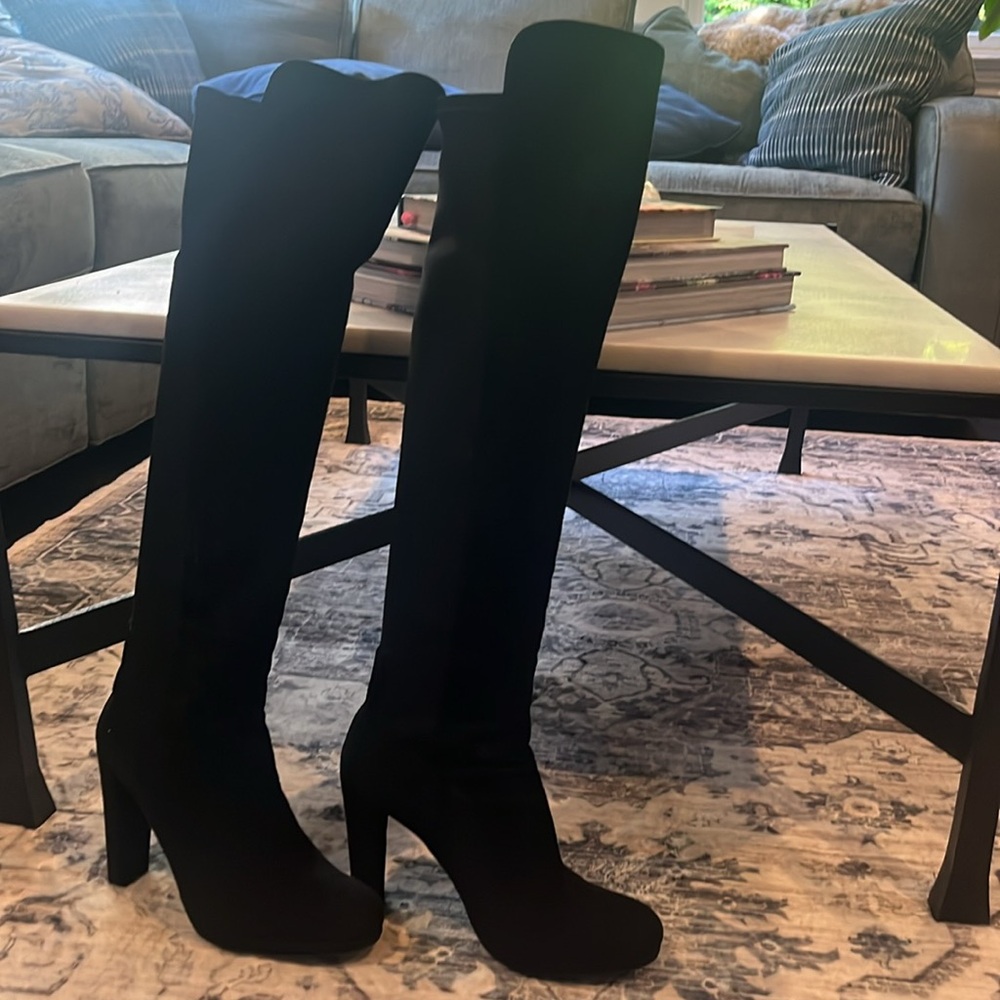 STUART WEITZMAN Over the Knee Suede Boots